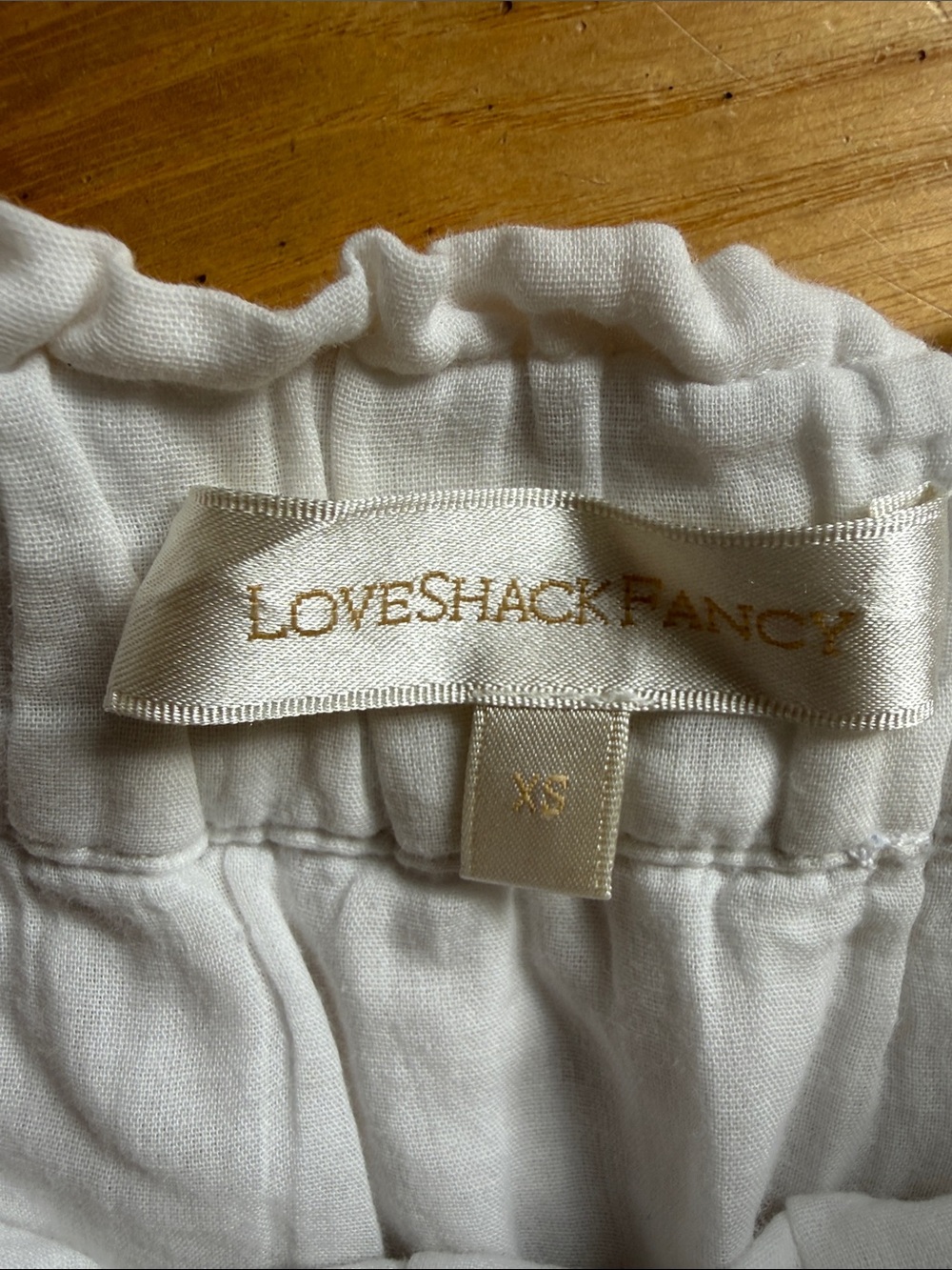 LoveShackFancy White Tiered Eyelet Mini Skirt - Picture 2 of 3